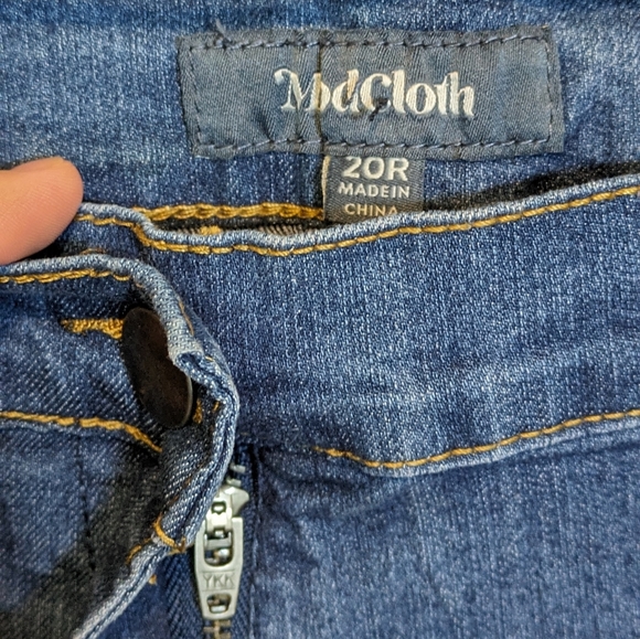 Modcloth Rainbow Wide Leg Jeans - Picture 4 of 6